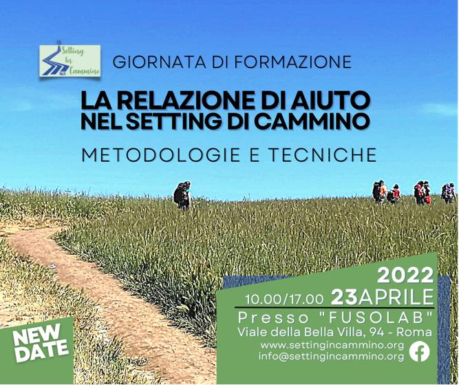 Immagine Giornata di formazione 2022 "La relazione di aiuto nel Setting di Cammino. Metodologie e tecniche"