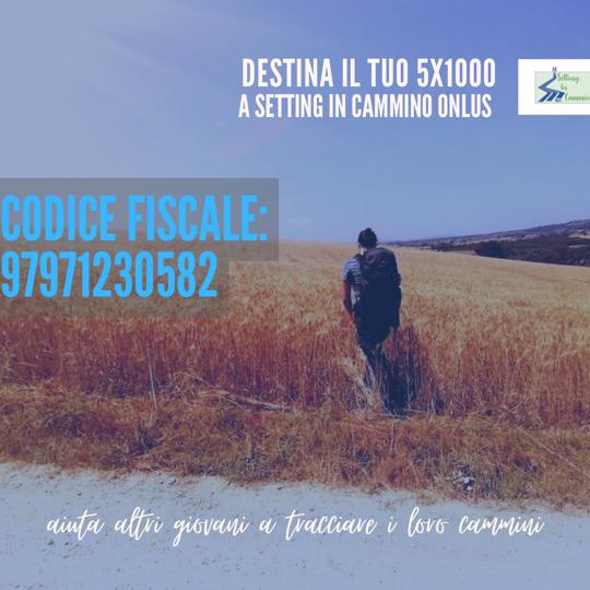Immagine 5XMILLE Setting in Cammino Onlus